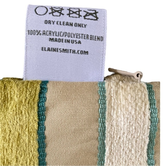 Elaine Smith Indoor Striped Pillow Sham NWOT - Picture 2 of 4